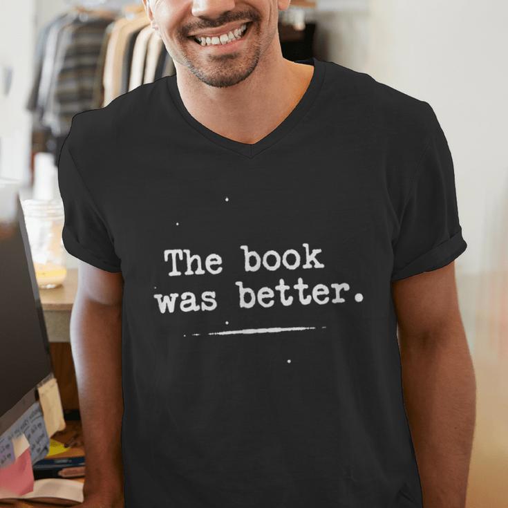 Author Typewriter The Book Was Better Men's V-Neck T-Shirt
