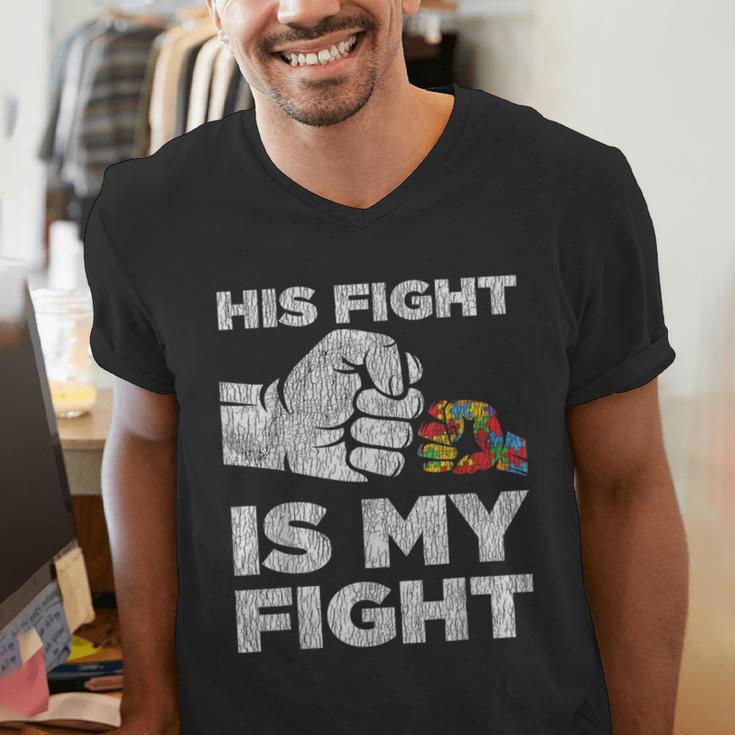 Autism Awareness Mom Dad Parents Autistic Kids Awareness Small Men's V-Neck T-Shirt Autism Awareness Mom Dad Parents Autistic Kids Awareness Small Men's V-Neck T-Shirt