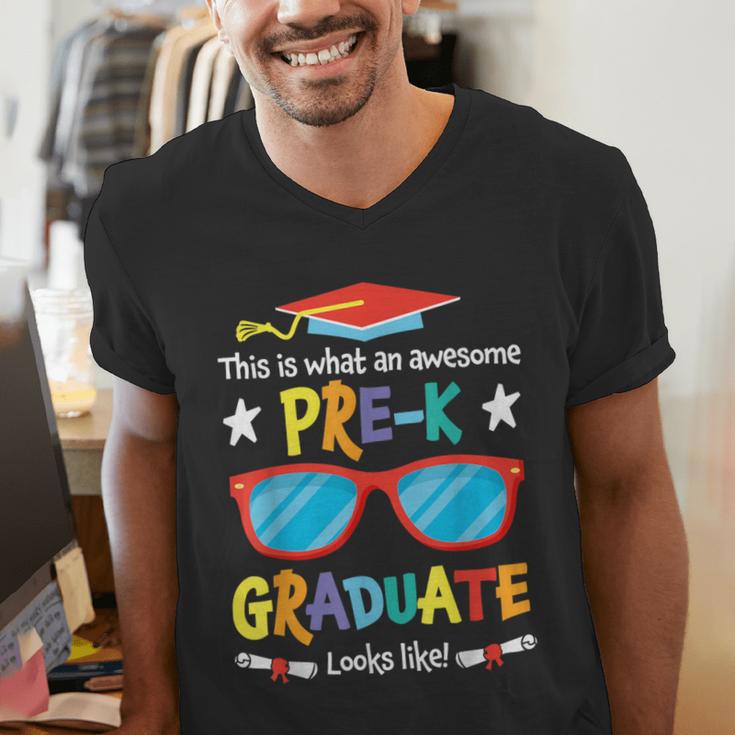 What An Awesome Pre-K Graduate Looks Like 2025 Graduation Men's V-Neck T-Shirt