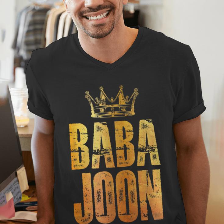 Baba Joon Persian Dad Iran Quote Iranian Fathers Day Men's V-Neck T-Shirt