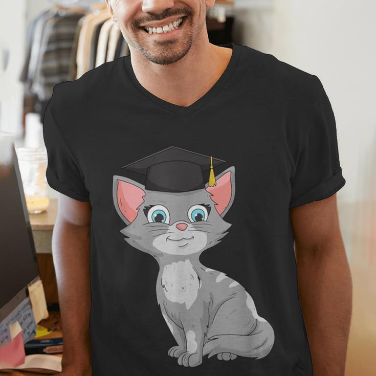 Bachelor Master Cats Graduation 2026 Graduate Men's V-Neck T-Shirt