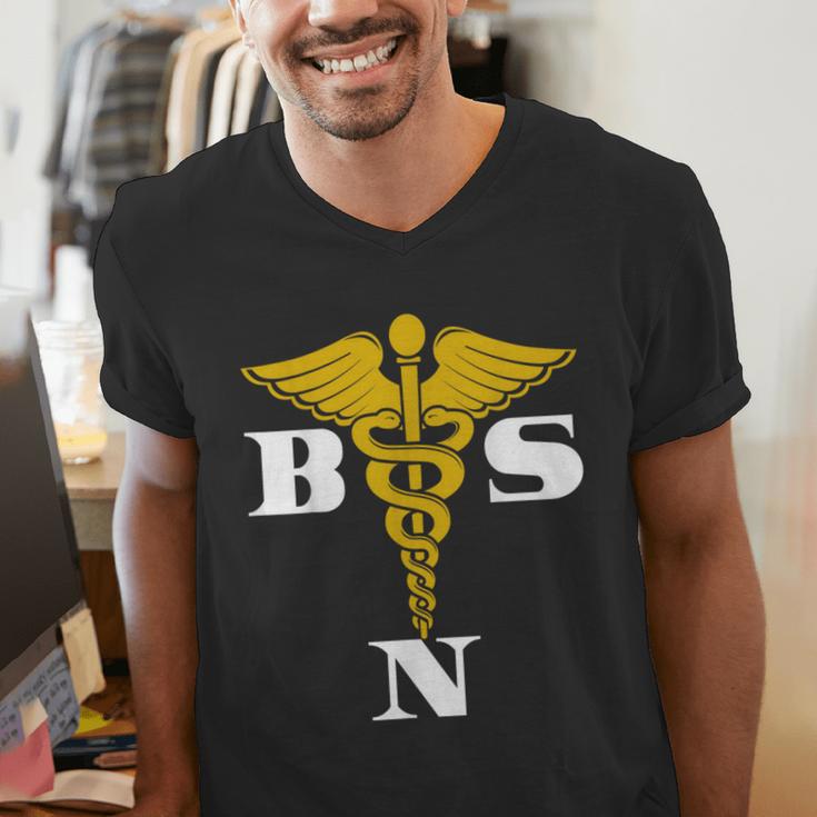 Bachelor Of Science Nursing Graduation Men's V-Neck T-Shirt