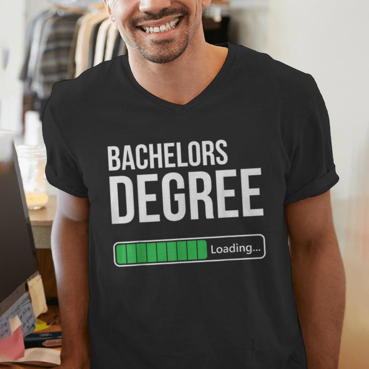 Bachelors Degree Loading College Student Graduation Men's V-Neck T-Shirt