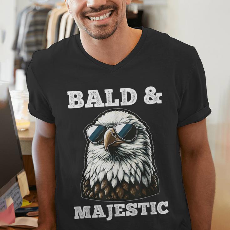 Bald & Majestic Sexy Bald Guy Dad Men's V-Neck T-Shirt