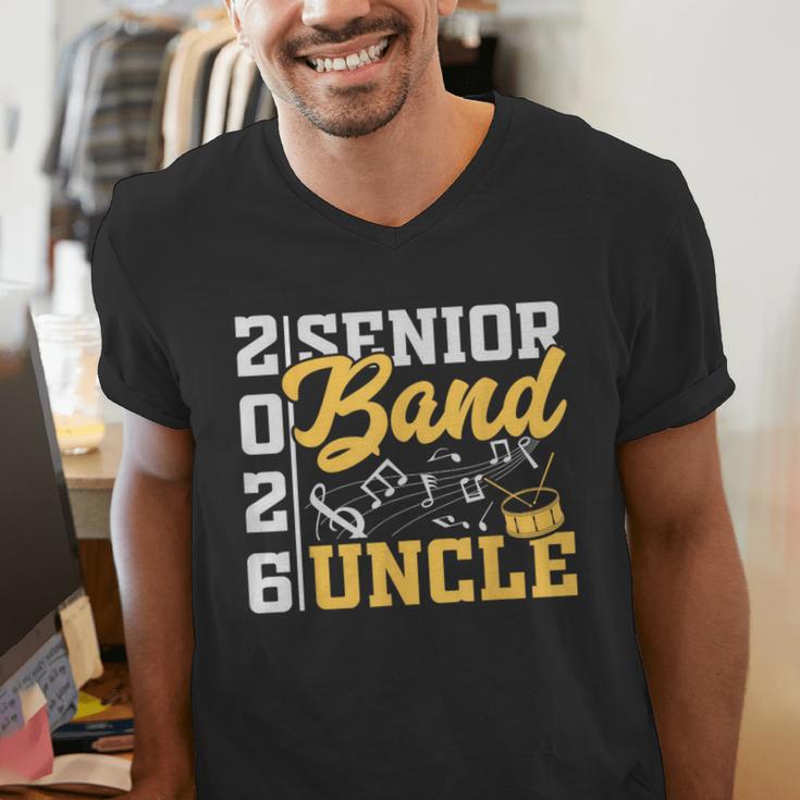 Band Senior Uncle Class Of 2026 Graduation Graduate Men's V-Neck T-Shirt