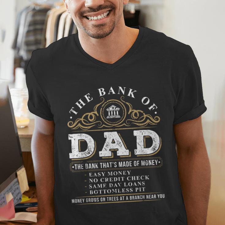 The Bank Of Dad Father's Day College Tuition Student Men's V-Neck T-Shirt