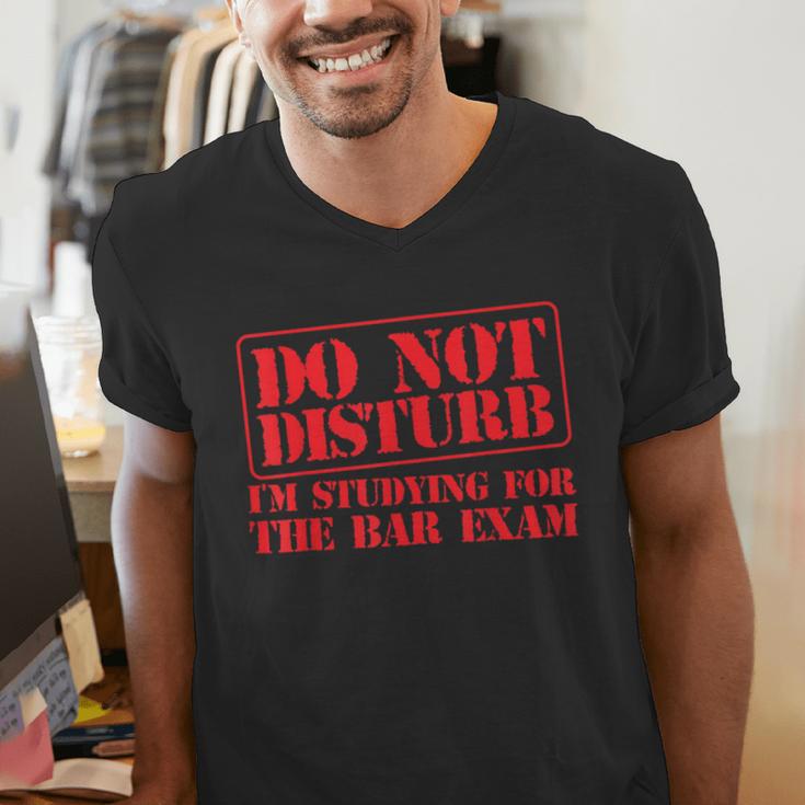 Bar Exam Law School Graduation Study T-Shirt Men's V-Neck T-Shirt