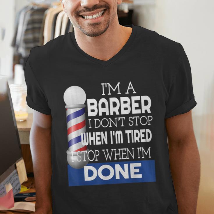 Barber Stylist Barber College Graduation Men's V-Neck T-Shirt