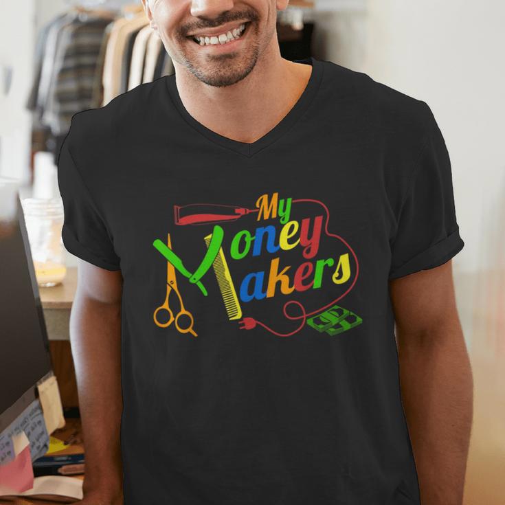 Barbering Tools Barber School Graduation Gear T-Shirt Men's V-Neck T-Shirt