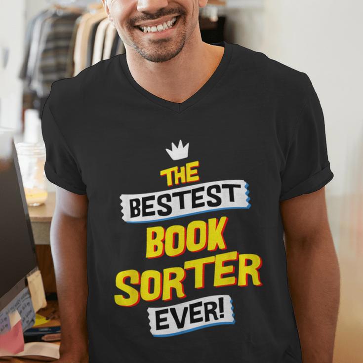Best Book Sorter Job Occupation Men's V-Neck T-Shirt Best Book Sorter Job Occupation Men's V-Neck T-Shirt