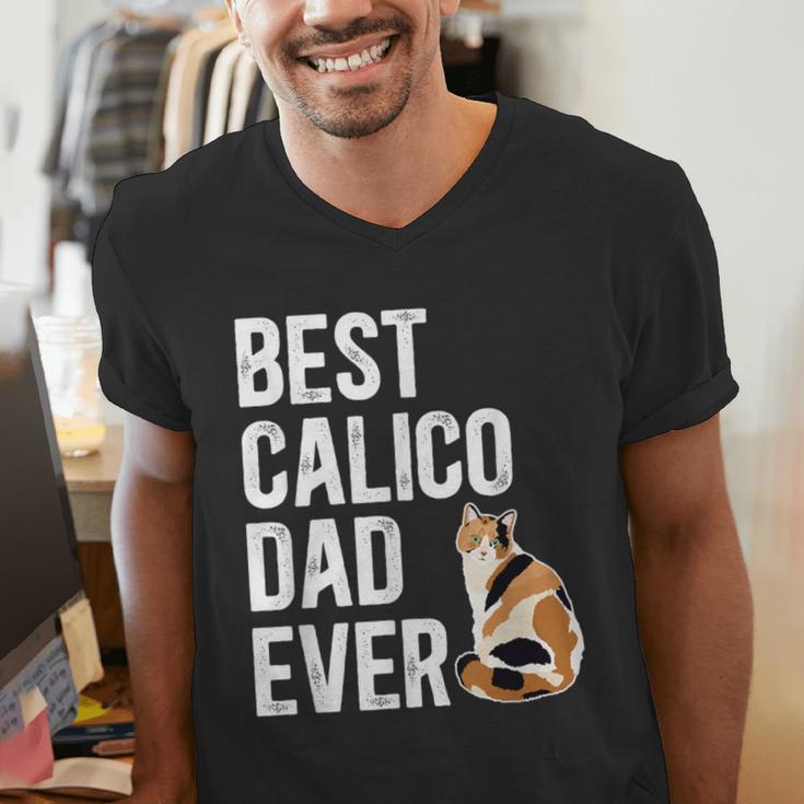 Best Calico Cat Dad Ever Calico Cat Lover Calico Cat Owner Men's V-Neck T-Shirt Best Calico Cat Dad Ever Calico Cat Lover Calico Cat Owner Men's V-Neck T-Shirt