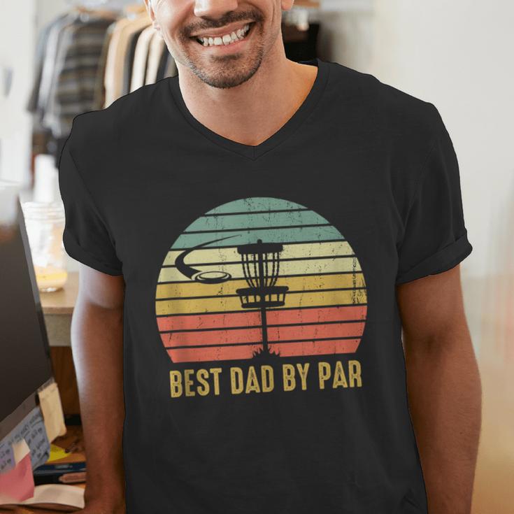 Best Dad By Par Disc Golf Father's Day Men's V-Neck T-Shirt Best Dad By Par Disc Golf Father's Day Men's V-Neck T-Shirt