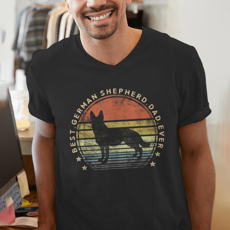 Best German Shepherd Dad Ever Daddy Dog Lover Owner Men's V-Neck T-Shirt Best German Shepherd Dad Ever Daddy Dog Lover Owner Men's V-Neck T-Shirt