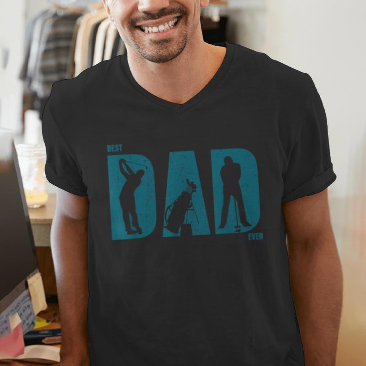 Best Golf Dad EverShirt Golf Dad Shirt Men's V-Neck T-Shirt