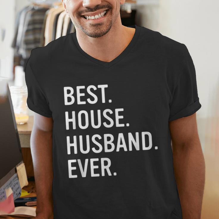 Best House Husband Ever Stay At Home Dad Men's V-Neck T-Shirt