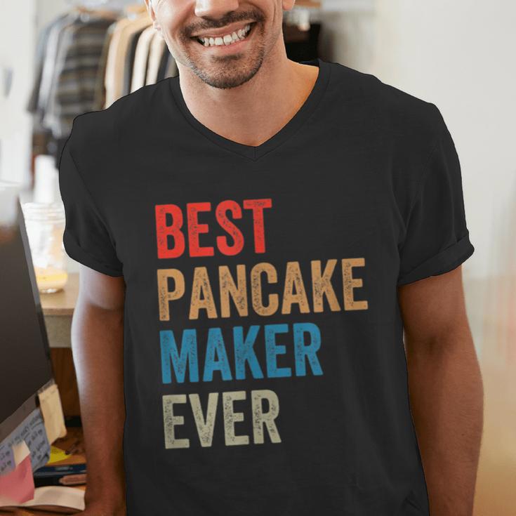 Best Pancake Maker Ever Baking For Baker Dad Or Mom Men's V-Neck T-Shirt Best Pancake Maker Ever Baking For Baker Dad Or Mom Men's V-Neck T-Shirt