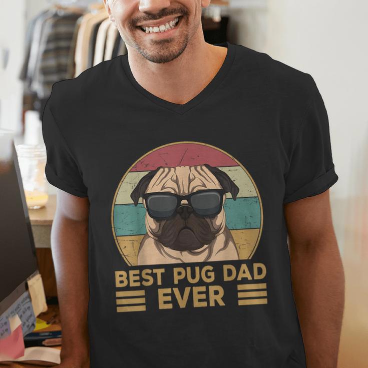 Best Pug Dad Ever Pug Dog For Men And Boys Men's V-Neck T-Shirt