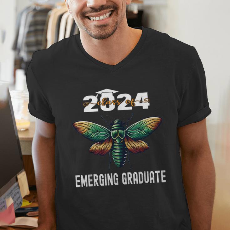 Biology Class Of 2024 Emerging Graduation For Him Men's V-Neck T-Shirt