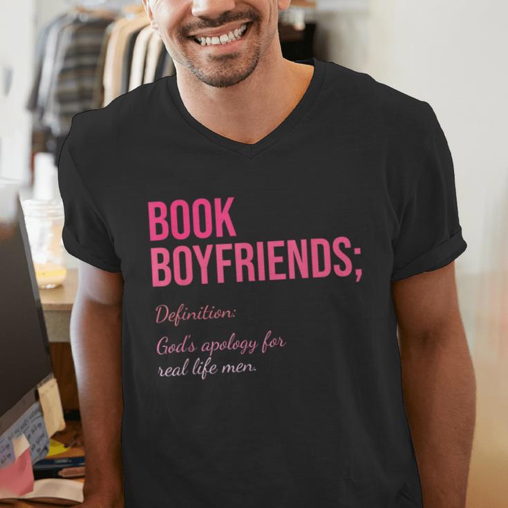 Book Boyfriends Definition Men's V-Neck T-Shirt