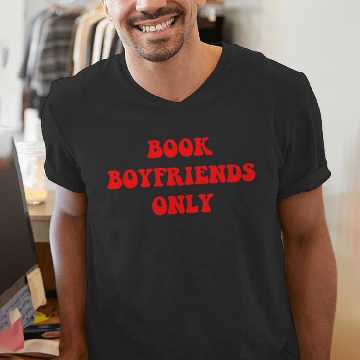 Book Boyfriends Only Men's V-Neck T-Shirt
