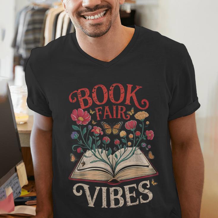 Book Fair Vibes Men's V-Neck T-Shirt