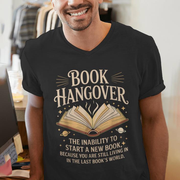 Book Hangover Literature Book Reading Books Reader Men's V-Neck T-Shirt Book Hangover Literature Book Reading Books Reader Men's V-Neck T-Shirt