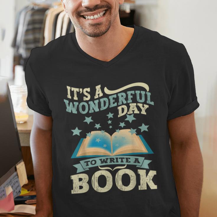 Book Lover Writer Author Men's V-Neck T-Shirt