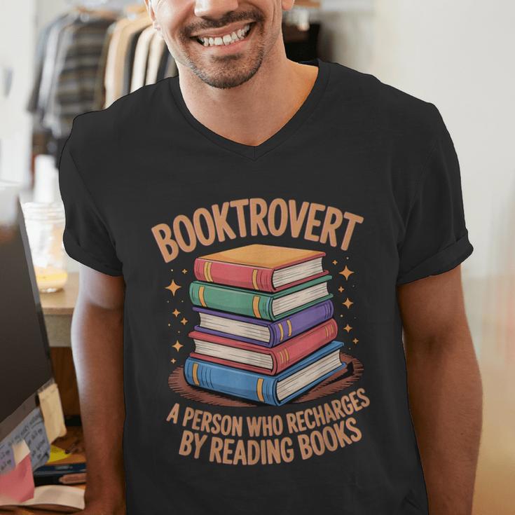 Booktrovert Literature Book Reading Books Reader Men's V-Neck T-Shirt Booktrovert Literature Book Reading Books Reader Men's V-Neck T-Shirt