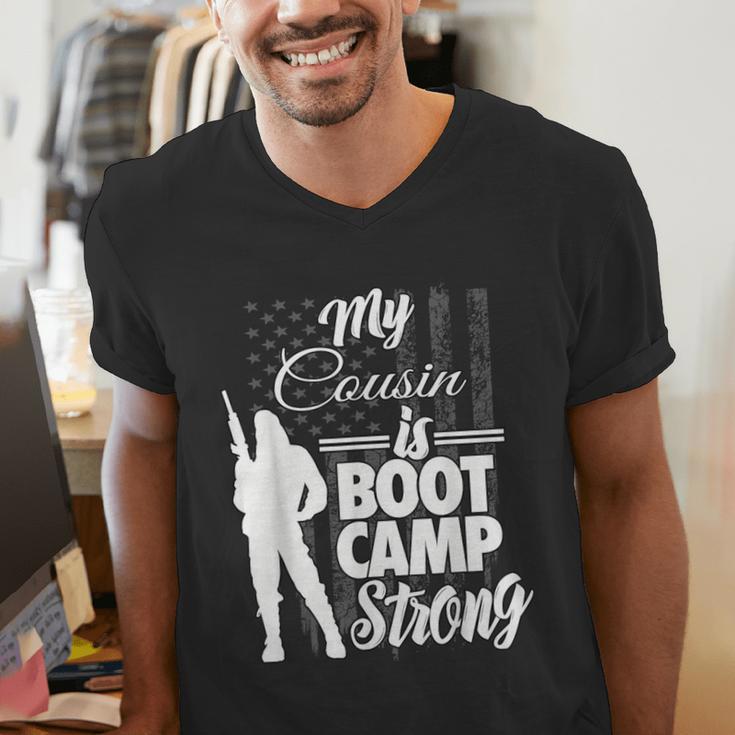 Boot Camp Graduation Military Cousin Support Tee Men's V-Neck T-Shirt