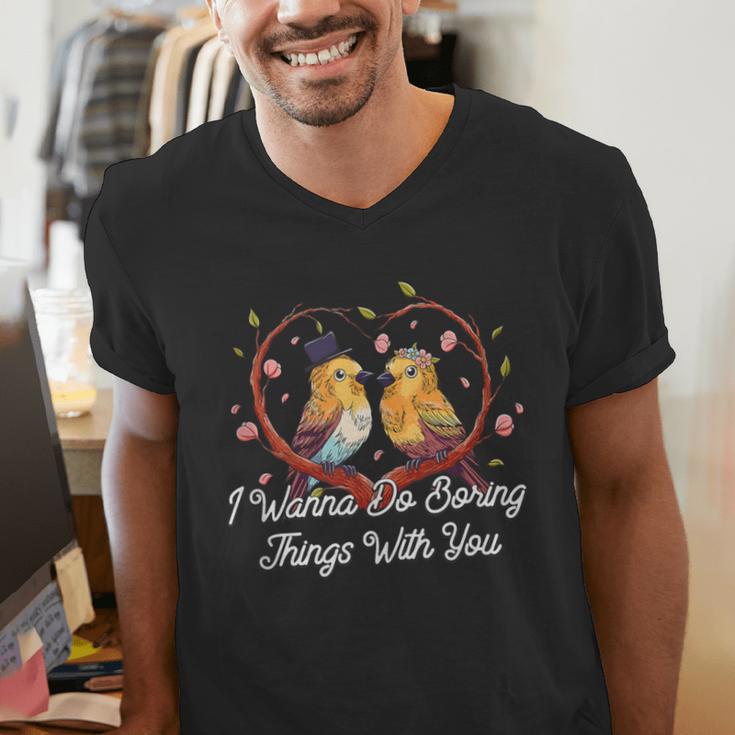 Do Boring Things With You Introvert Couples Antisocial Men's V-Neck T-Shirt