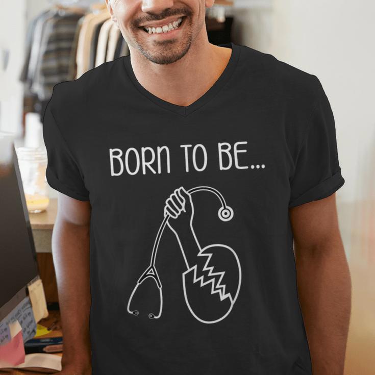 Born To Be a Nurse Doctor Graduation T-Shirt Men's V-Neck T-Shirt