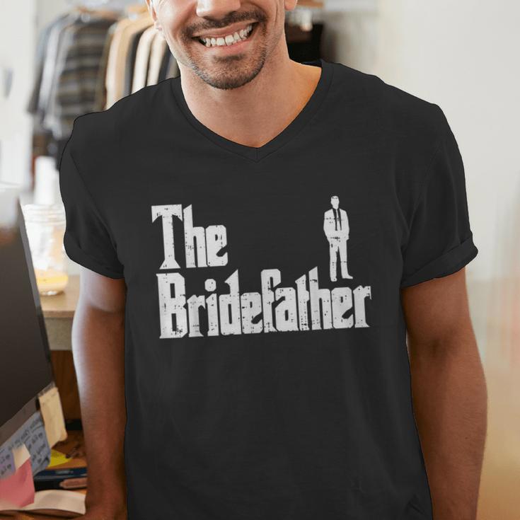 The Bridefather Father Of Bride Dad Wedding Rehearsal Dinner Men's V-Neck T-Shirt