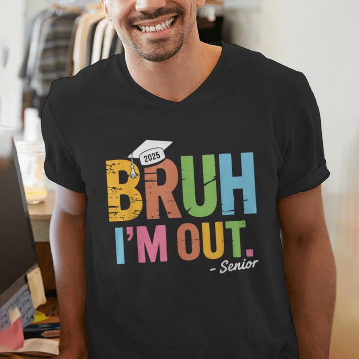 Bruh I'm Out Senior Graduation Men's V-Neck T-Shirt