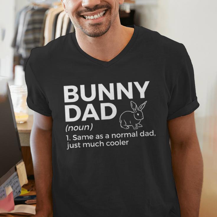 Bunny Dad Definition Rabbit Lover Men's V-Neck T-Shirt Bunny Dad Definition Rabbit Lover Men's V-Neck T-Shirt
