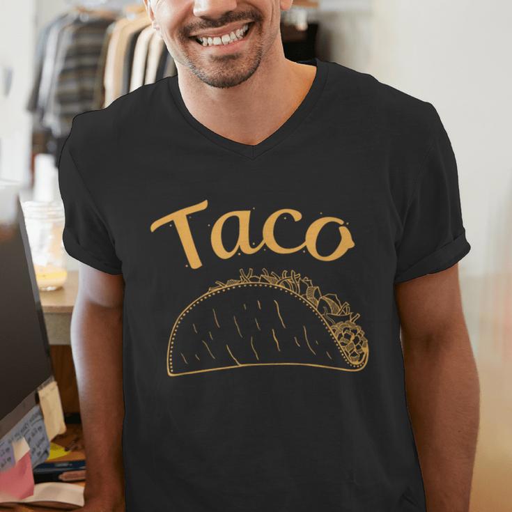 Burrito Taco Taquito Dad Mom Child Baby Matching Family Men's V-Neck T-Shirt