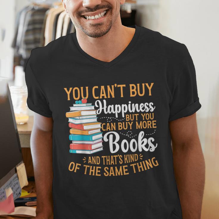 You Can't Buy Happiness But You Can Buy More Books Read Men's V-Neck T-Shirt You Can't Buy Happiness But You Can Buy More Books Read Men's V-Neck T-Shirt