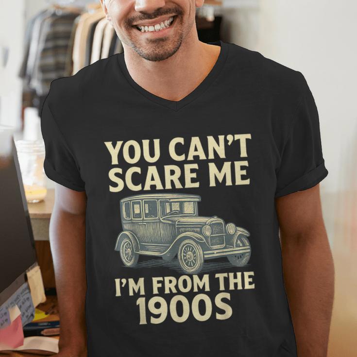 You Can't Scare Me I'm From The 1900s Retro Vintage Car Men's V-Neck T-Shirt