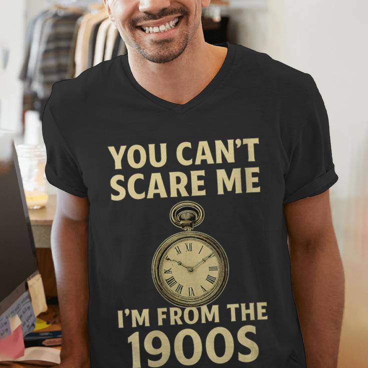You Can't Scare Me I'm From The 1900s Vintage Pocket Watch Men's V-Neck T-Shirt