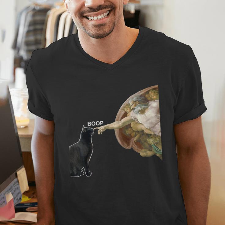 Cat Shirts For MenWomen Cat Shirts For Cat DadMom Men's V-Neck T-Shirt