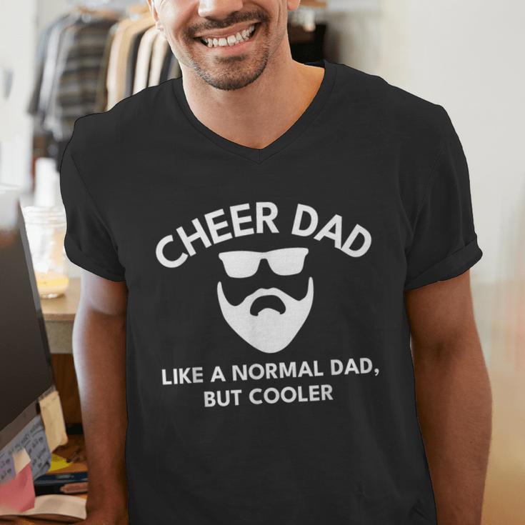 Cheer Dad Cheerleading Bearded Definition Men's V-Neck T-Shirt