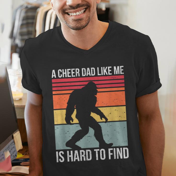 Cheer Dad Cheerleading Bigfoot Men's V-Neck T-Shirt