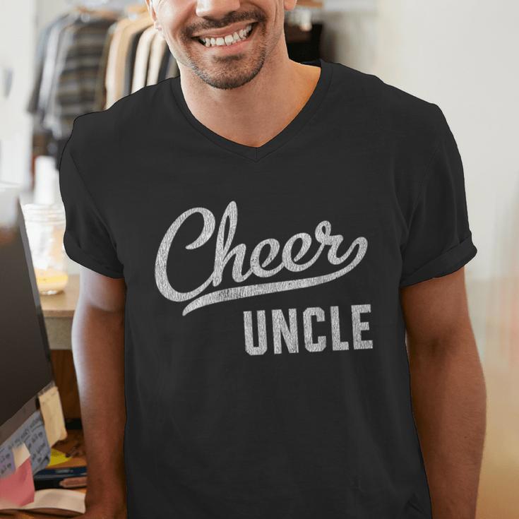 Cheer Dad Shirts Cheer Uncle Proud Cheerleading Uncle Men's V-Neck T-Shirt Cheer Dad Shirts Cheer Uncle Proud Cheerleading Uncle Men's V-Neck T-Shirt