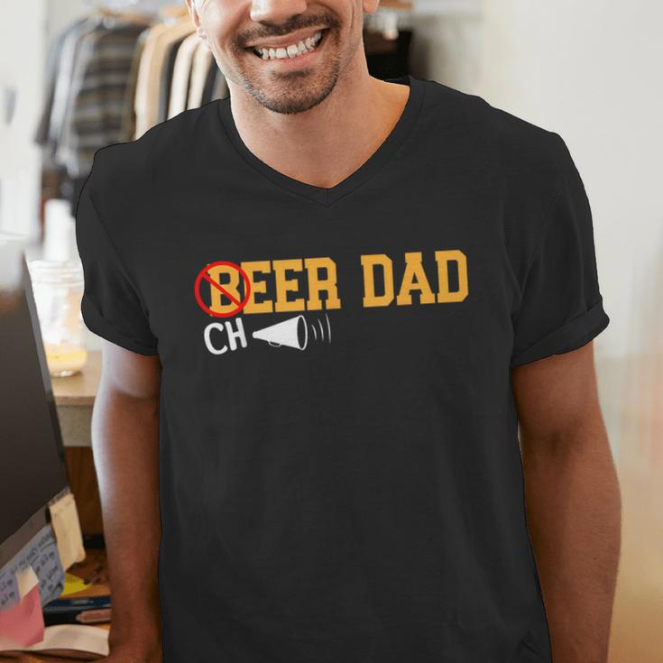 Cheerleader Dad Beer Cheerleading Cheer Dad Men's V-Neck T-Shirt
