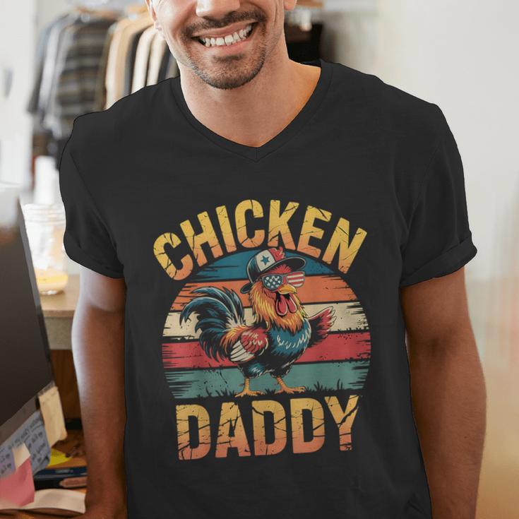 Chicken Daddy Farmer For Men Men's V-Neck T-Shirt Chicken Daddy Farmer For Men Men's V-Neck T-Shirt