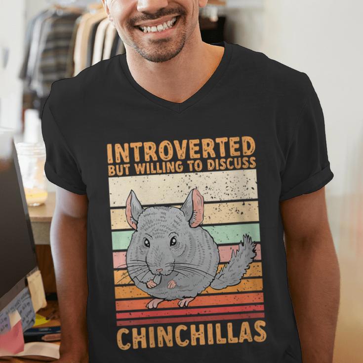 Chinchilla Owner Introvert Chinchilla Men's V-Neck T-Shirt Chinchilla Owner Introvert Chinchilla Men's V-Neck T-Shirt