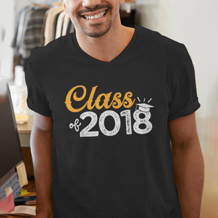 Class Of 2018 GraduationShirt Senior Boys Girls Men Women Men's V-Neck T-Shirt