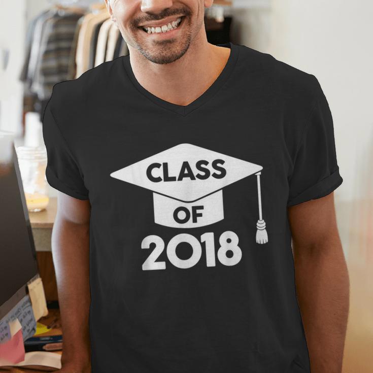 Class Of 2018 Senior T-Shirt Graduation Shirt Men's V-Neck T-Shirt