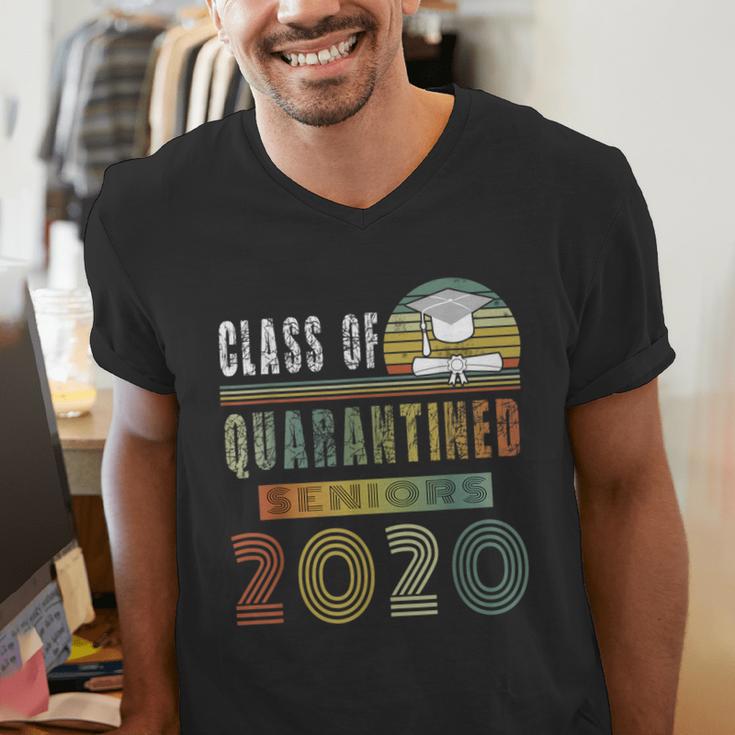 Class Of 2020 Quarantined Seniors Graduation Gift Men's V-Neck T-Shirt