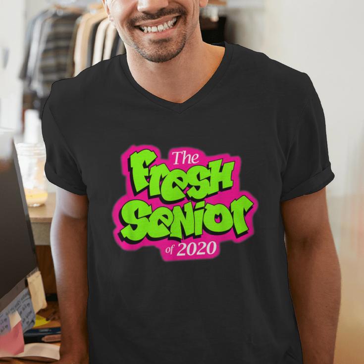 Class Of 2020 Senior 90s TV Style Graduation Men's V-Neck T-Shirt