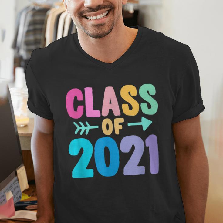 Class Of 2021 Graduation Grow With Me Men's V-Neck T-Shirt